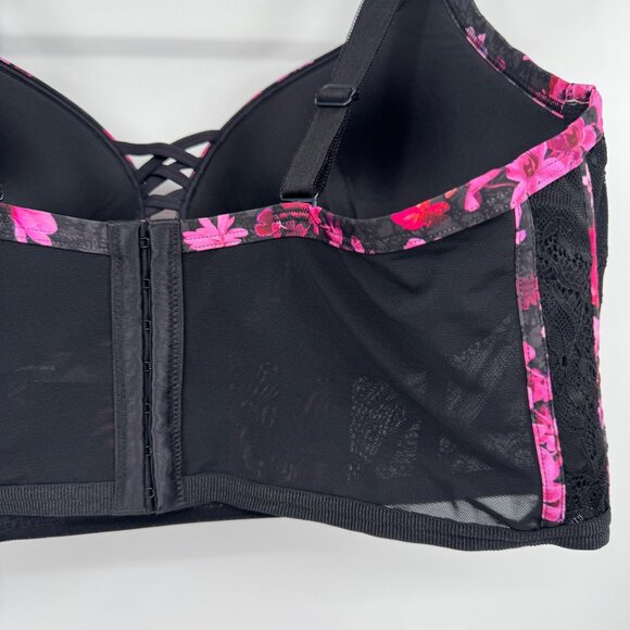 Torrid sexy curves XO Plunge Push-Up Bra corset like style size 42 DDD new witho - Picture 8 of 12